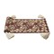 Harvest Fall Oak Leaf & Acorn Table Runner with Tassels on Brown Background Runner 72 in.